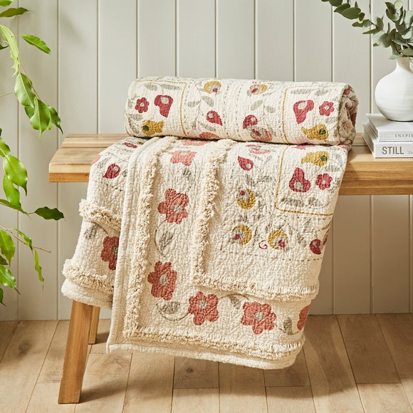 Click to view product details and reviews for Churchgate Morcott Tufted Matelassé Throw Blanket 130cm X 170cm.