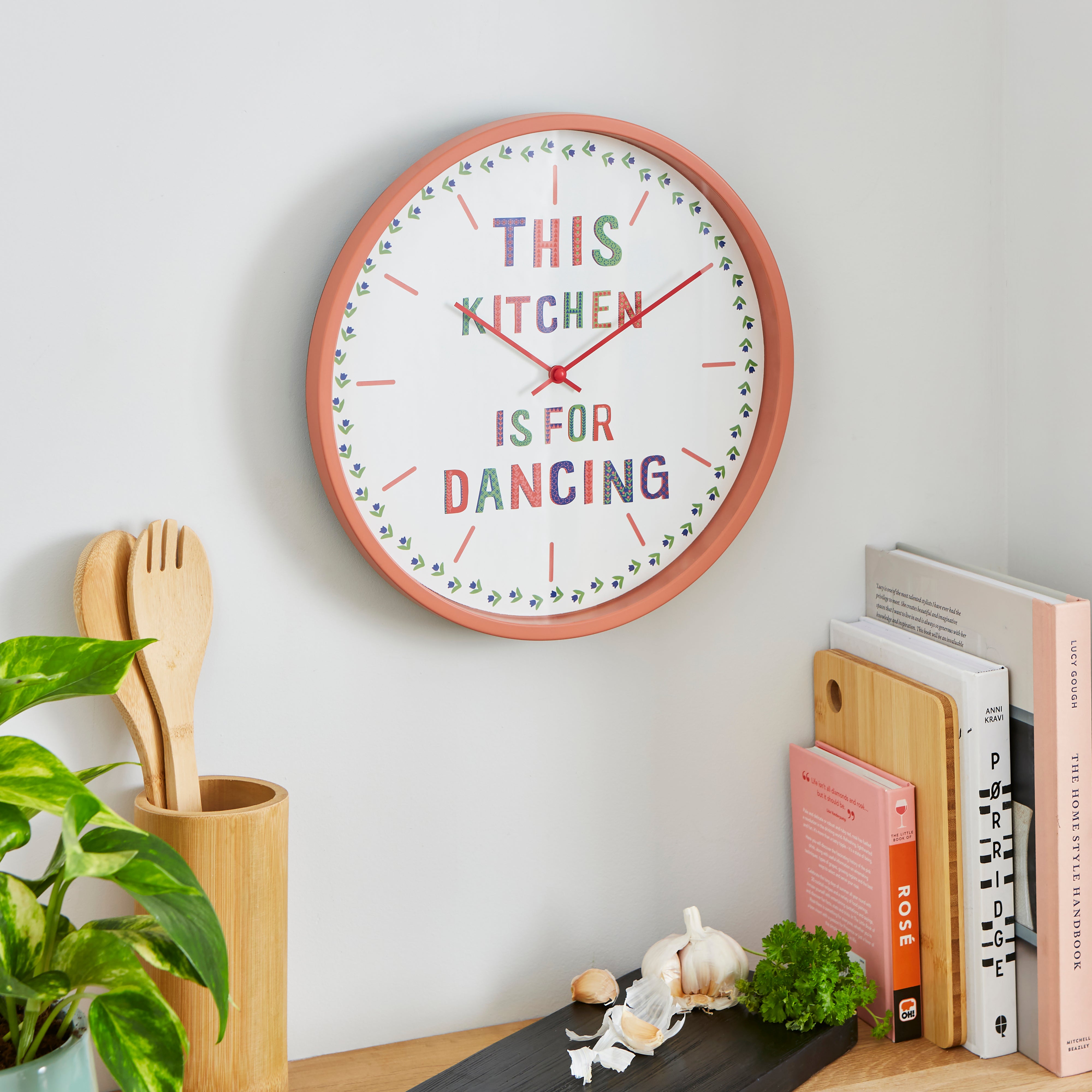 Kitchen is for Dancing Silent Wall Clock