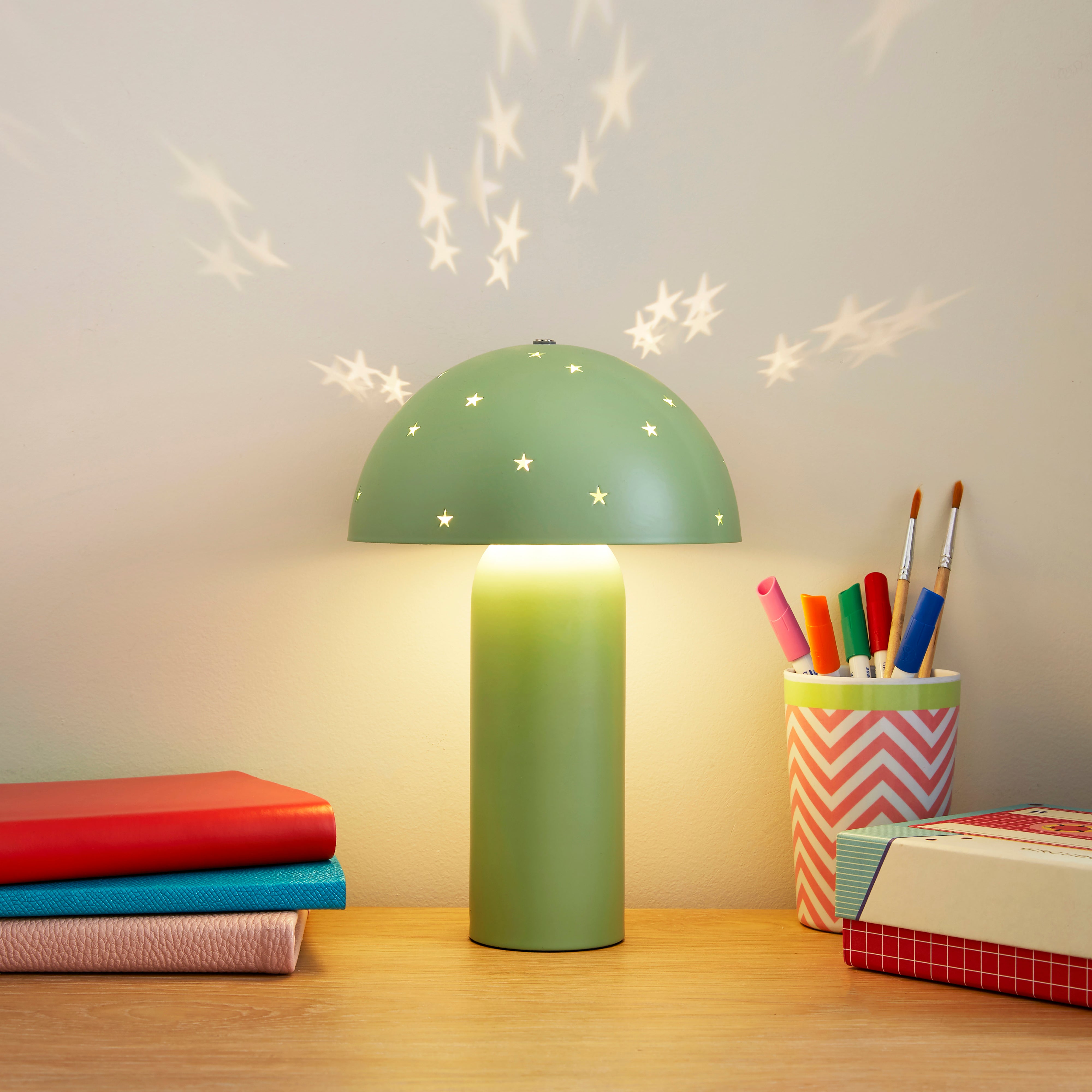 Portable Star Rechargeable Touch Dimmable Table Lamp Mint Green