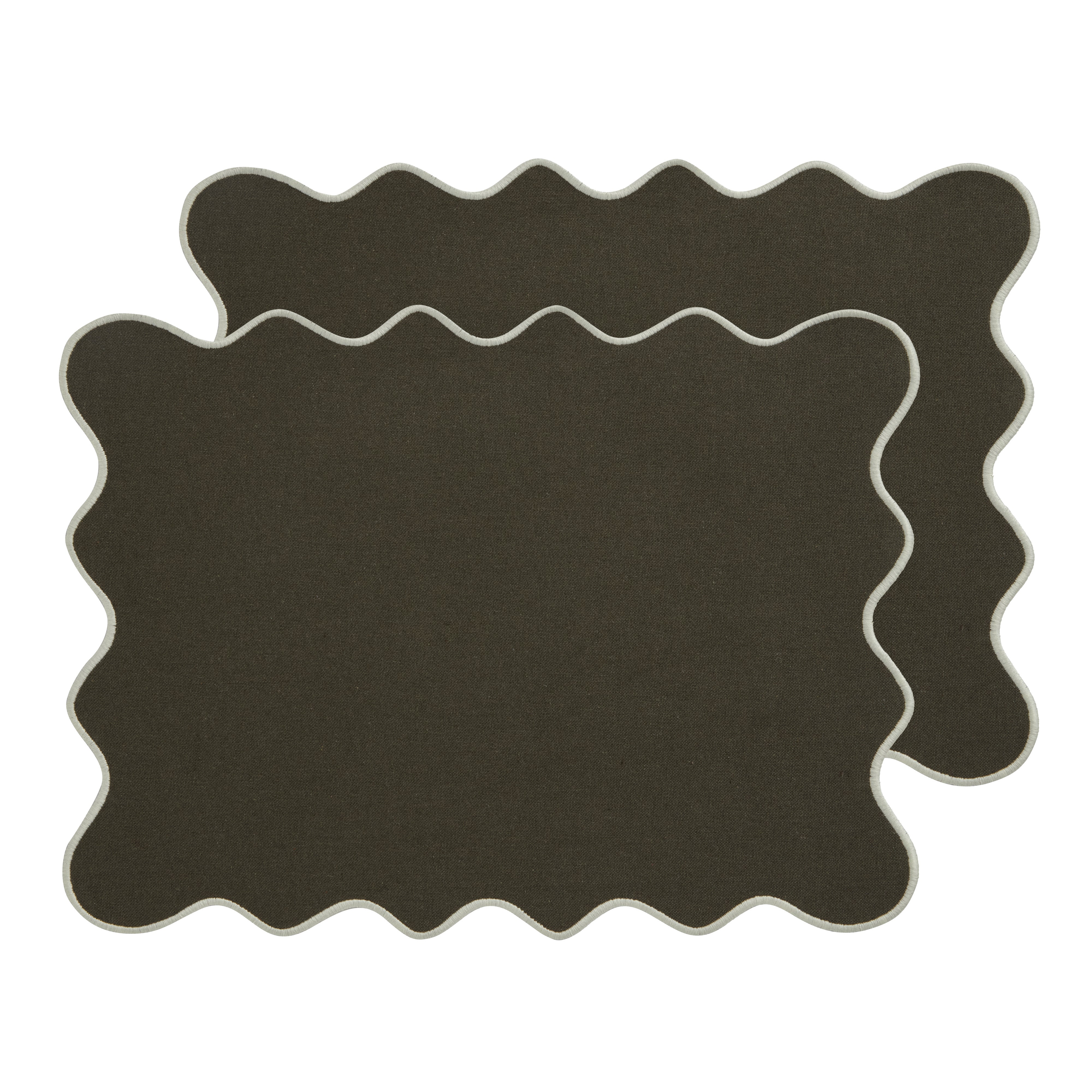 Scalloped Set of 2 Placemats