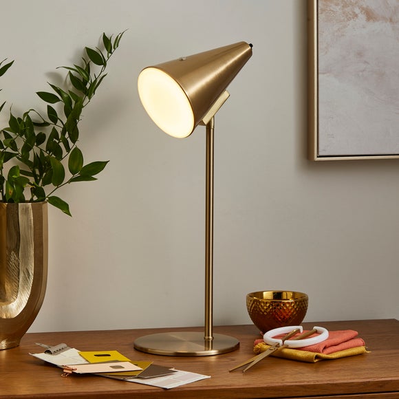 Click to view product details and reviews for Conical Rechargeable Touch Dimmable Table Lamp.