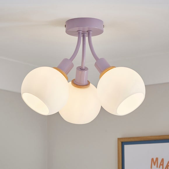 Click to view product details and reviews for Elements Bailey 3 Light Semi Flush Ceiling Light.