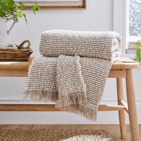 Click to view product details and reviews for Churchgate Kibworth Boucle Throw Blanket 130x180cm.