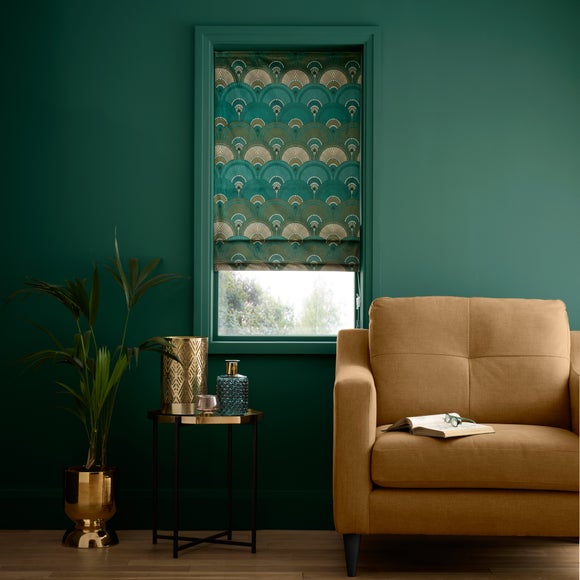 View Pierre Fan Blackout Roman Blind View Pierre Fan Blackout Roman Blind