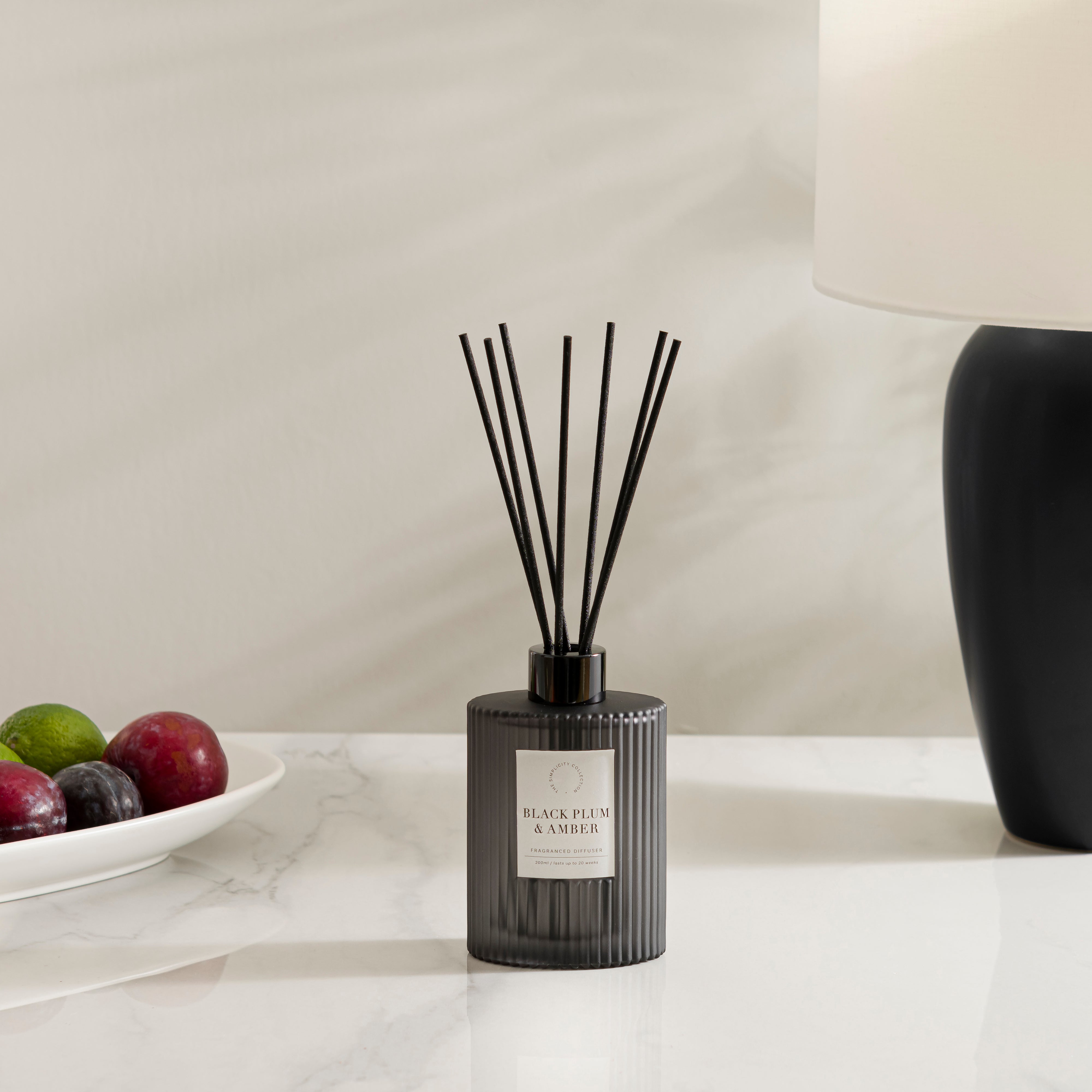 Plum and Patchouli Ribbed Diffuser