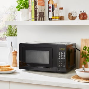 Digital Black 17l Steel Microwave