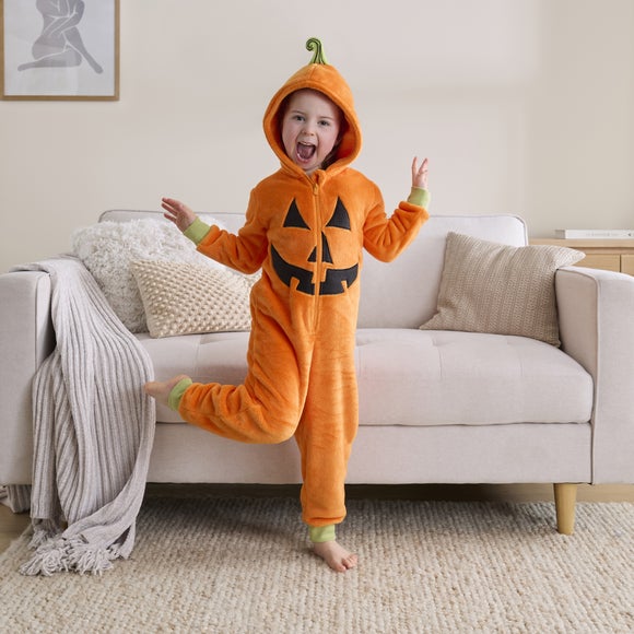 Kids Halloween Pumpkin Onesie