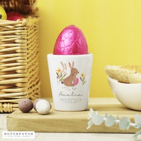 Personalised Bunny Egg cup