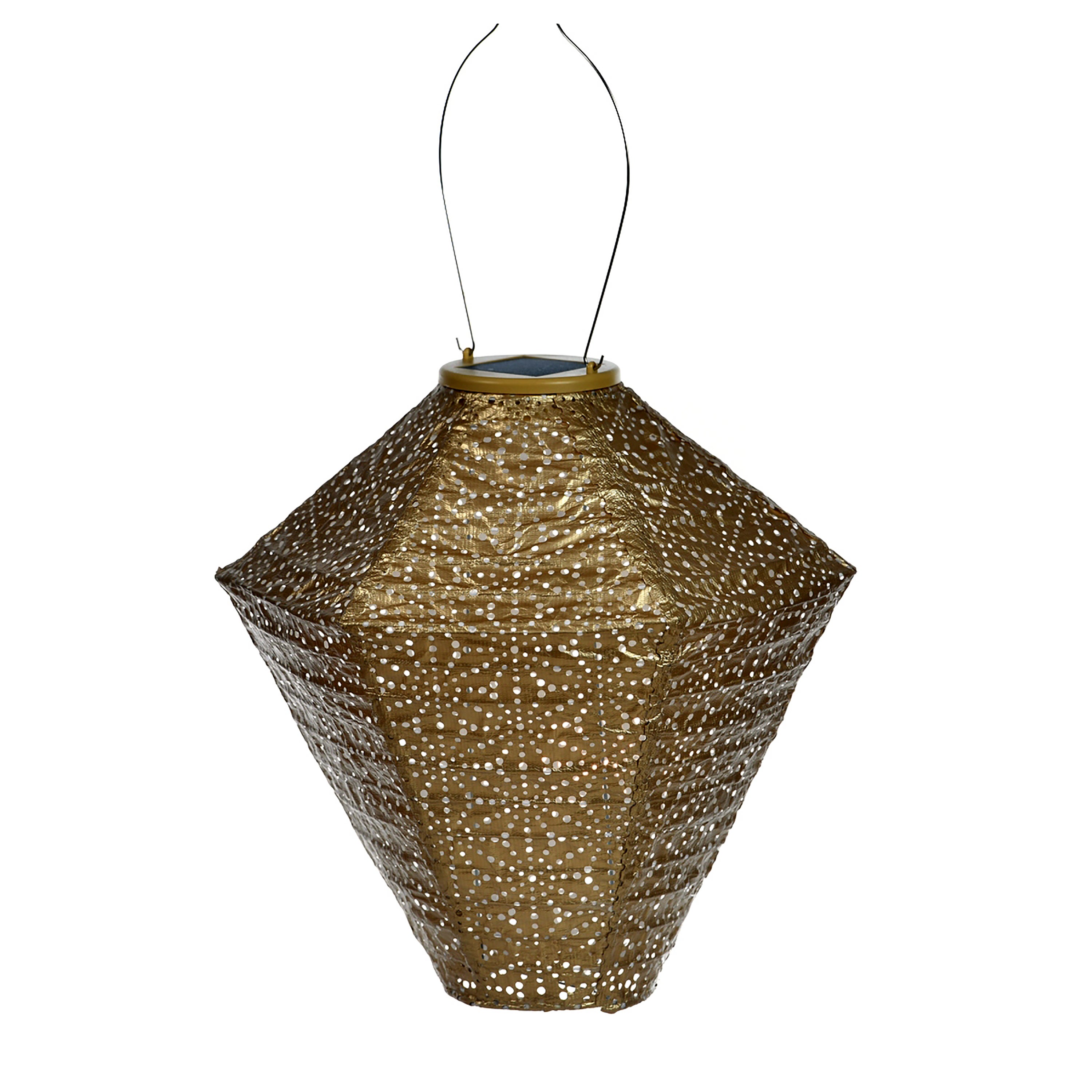 Fallen Fruits Diamond Sashiko Solar Lantern Gold