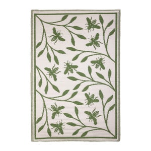 Fallen Fruits Bee Print Outdoor Rug