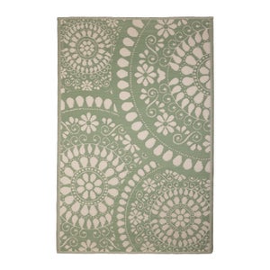 Fallen Fruits Lace Circles Outdoor Rug