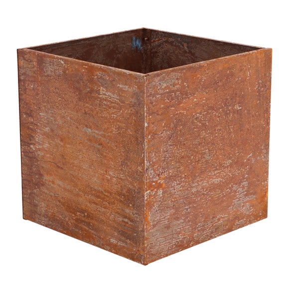 Fallen Fruits Square Rust Planter