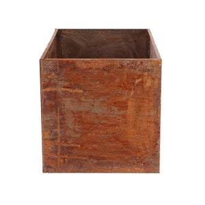 Fallen Fruits Low Rectangular Rust Planter