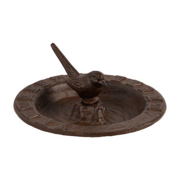 Fallen Fruits Sundial With Bird Bath