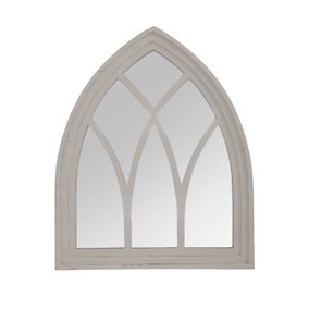 Fallen Fruits Gothic Arched Indoor Outdoor Wall Mirror