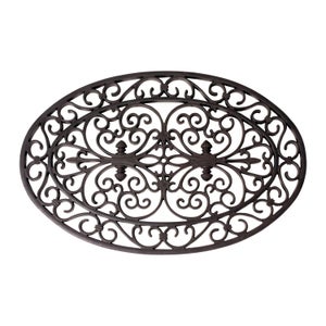 Fallen Fruits Oval Rubber Doormat