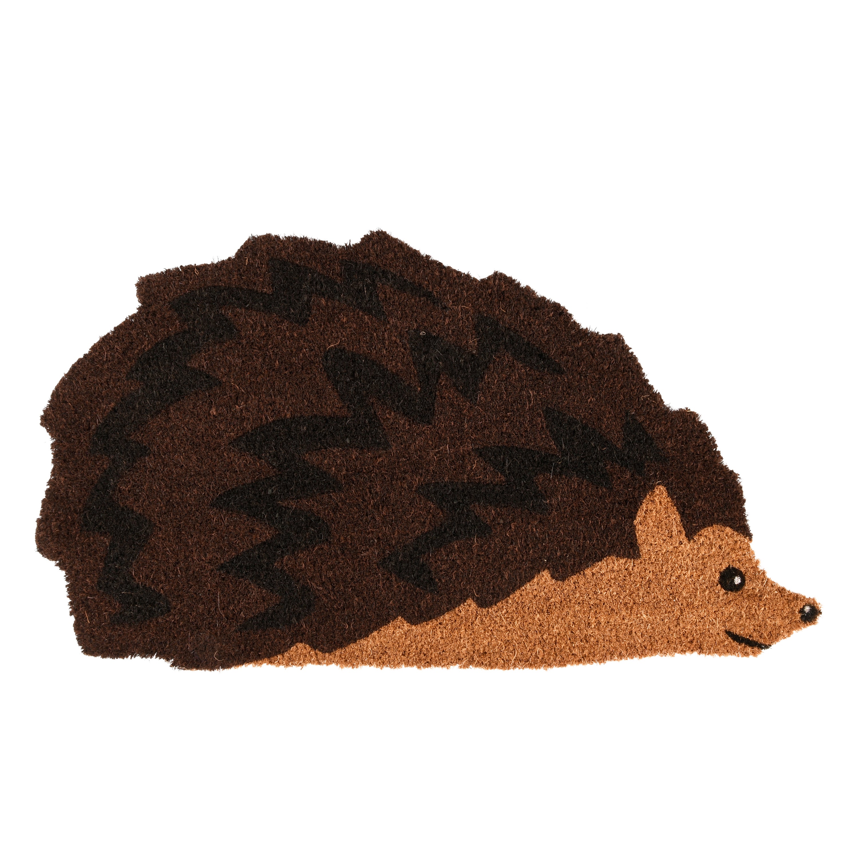 Fallen Fruits Hedgehog Coir Doormat Brown
