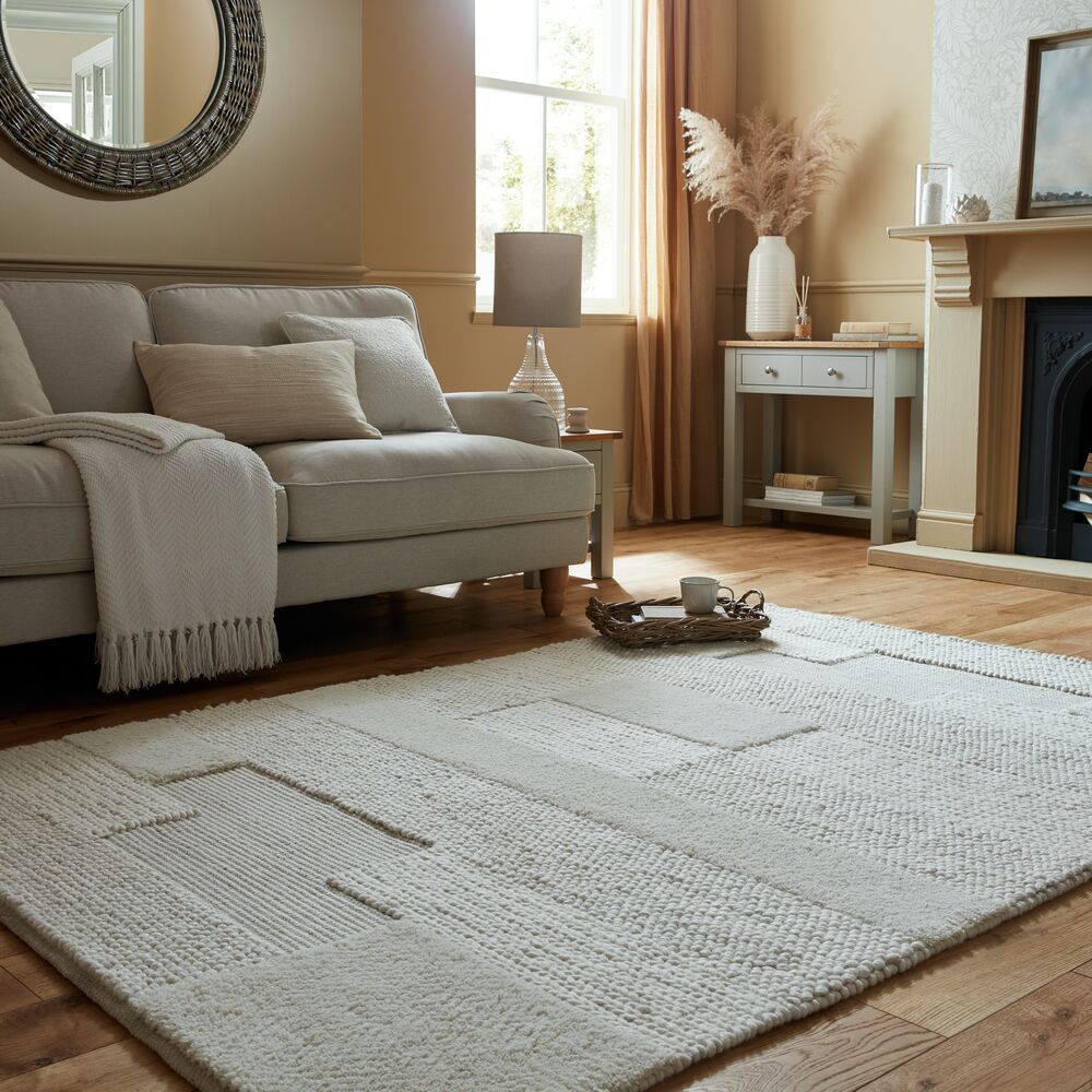 Churchgate Bowden Wool Rug Cream