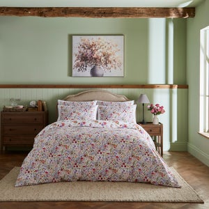 Dorma Modern Ditsy Multicoloured 100 Cotton Duvet Cover & Pillowcase Set