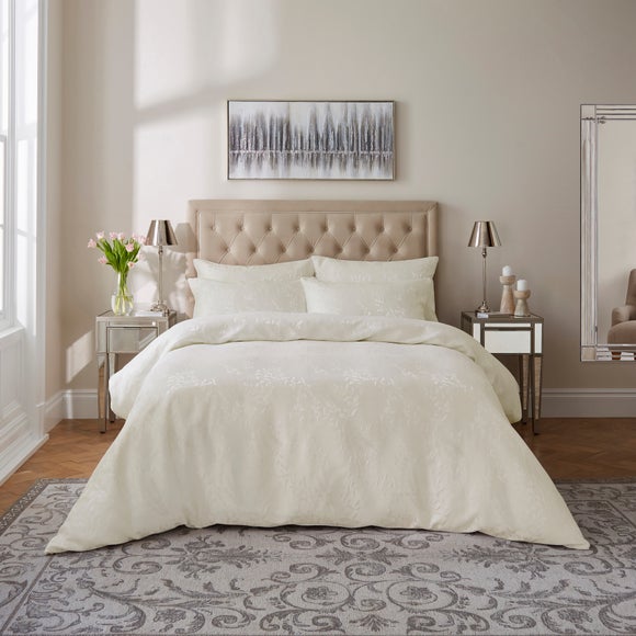 Dorma Luxe Wisteria Ivory Duvet Cover And Pillowcase Set