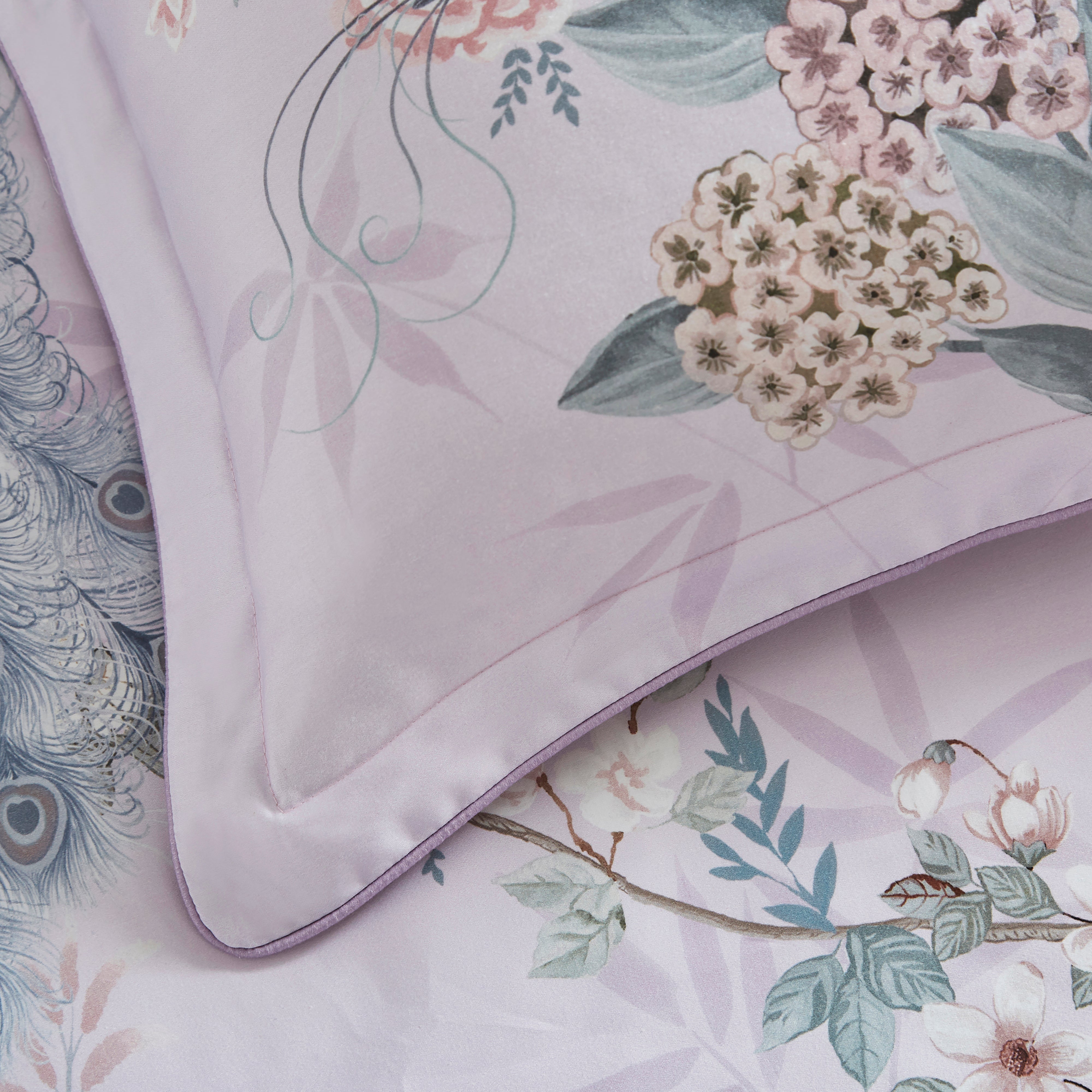 Dorma Love Bird Lavender Duvet Cover and Pillowcase Set | Dunelm