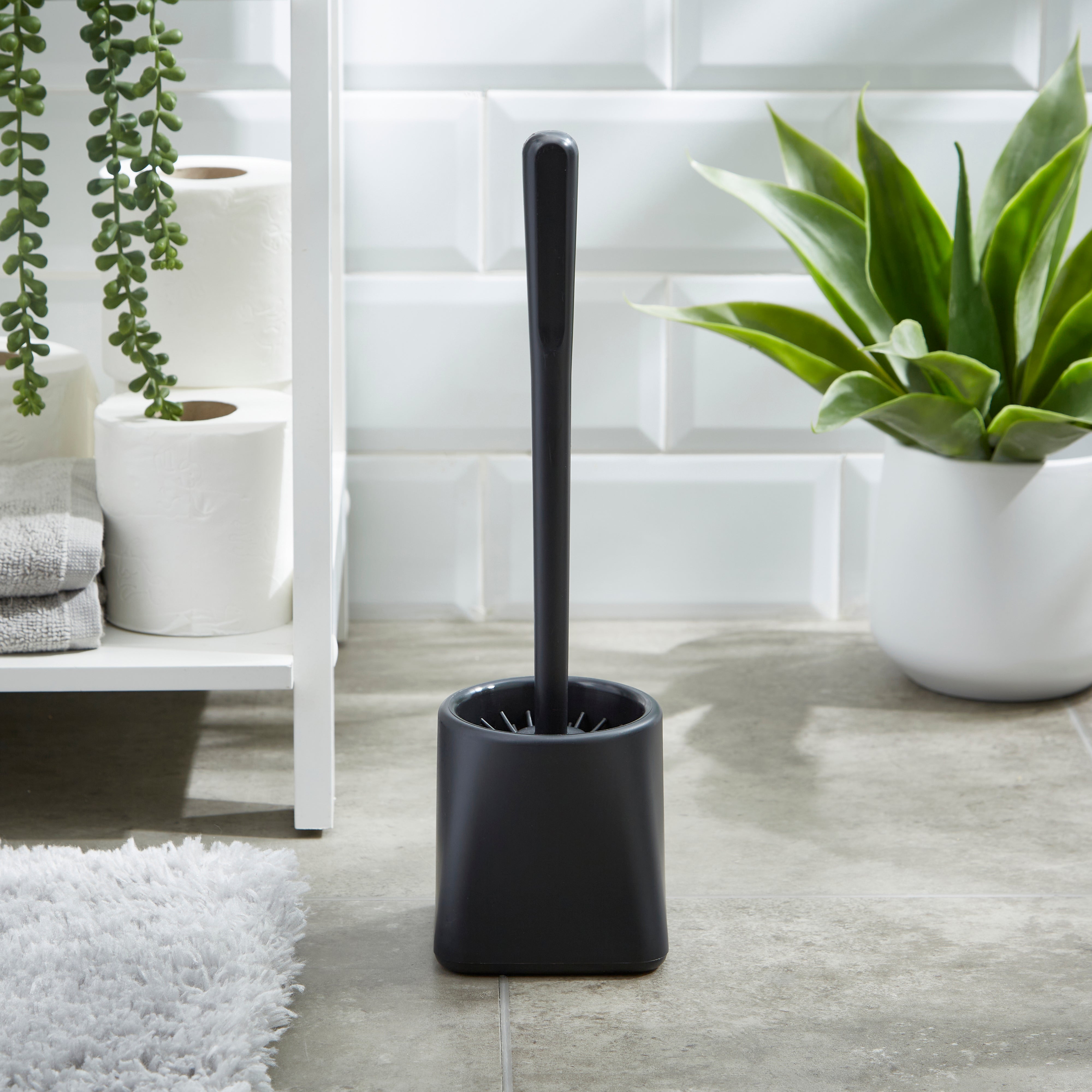 Square Silicone Toilet Brush 