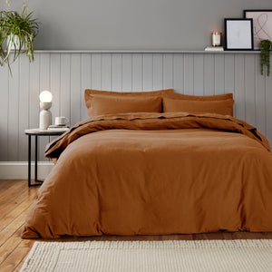 Soft & Cosy Luxury 100 Brushed Cotton Duvet Cover & Pillowcase Set