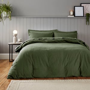 Soft & Cosy Luxury 100 Brushed Cotton Duvet Cover & Pillowcase Set