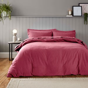 Soft & Cosy Luxury 100 Brushed Cotton Duvet Cover & Pillowcase Set