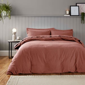 Soft & Cosy Luxury 100 Brushed Cotton Duvet Cover & Pillowcase Set