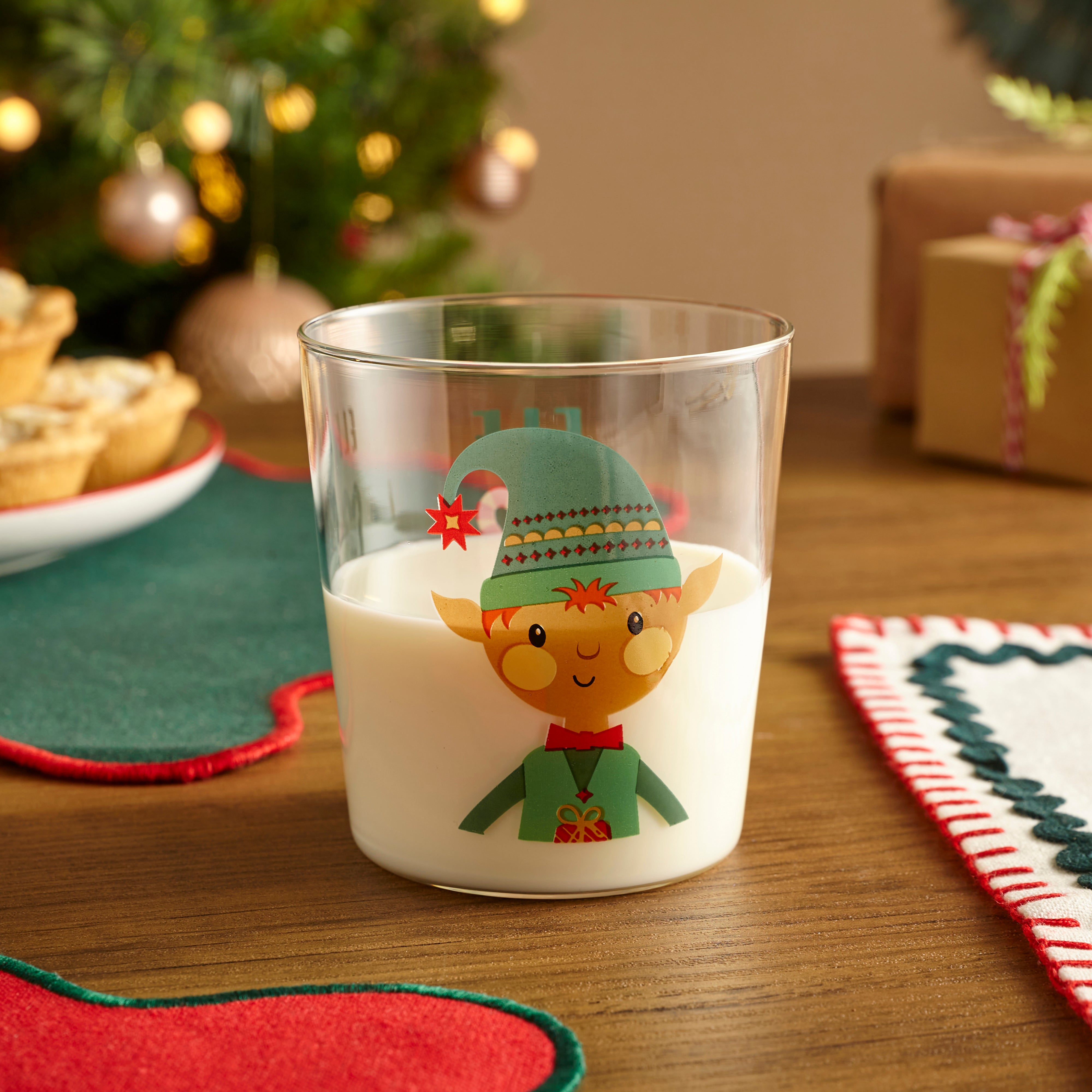 Allie The Elf Christmas Glass Tumbler