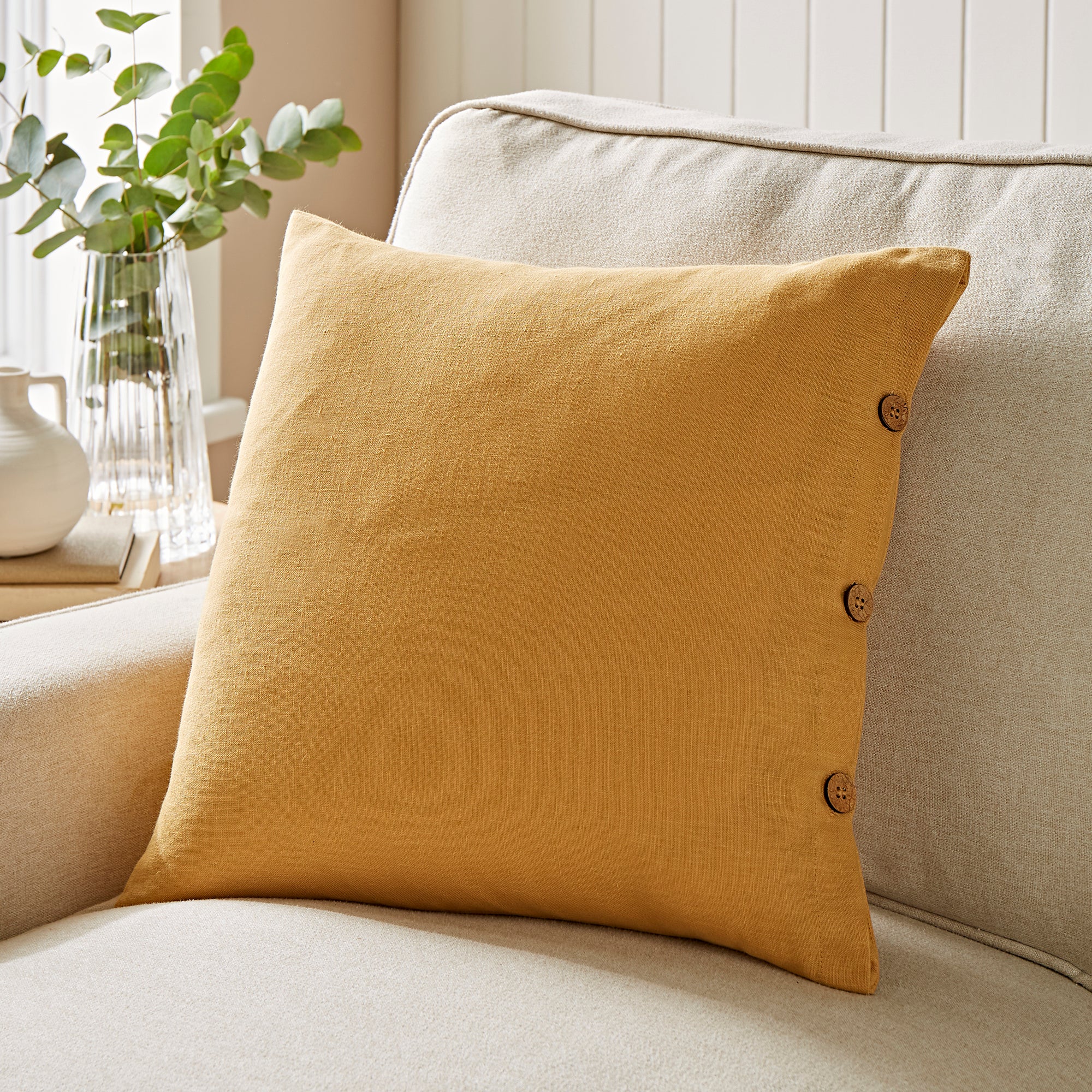 Cotton Linen Cushion Cover