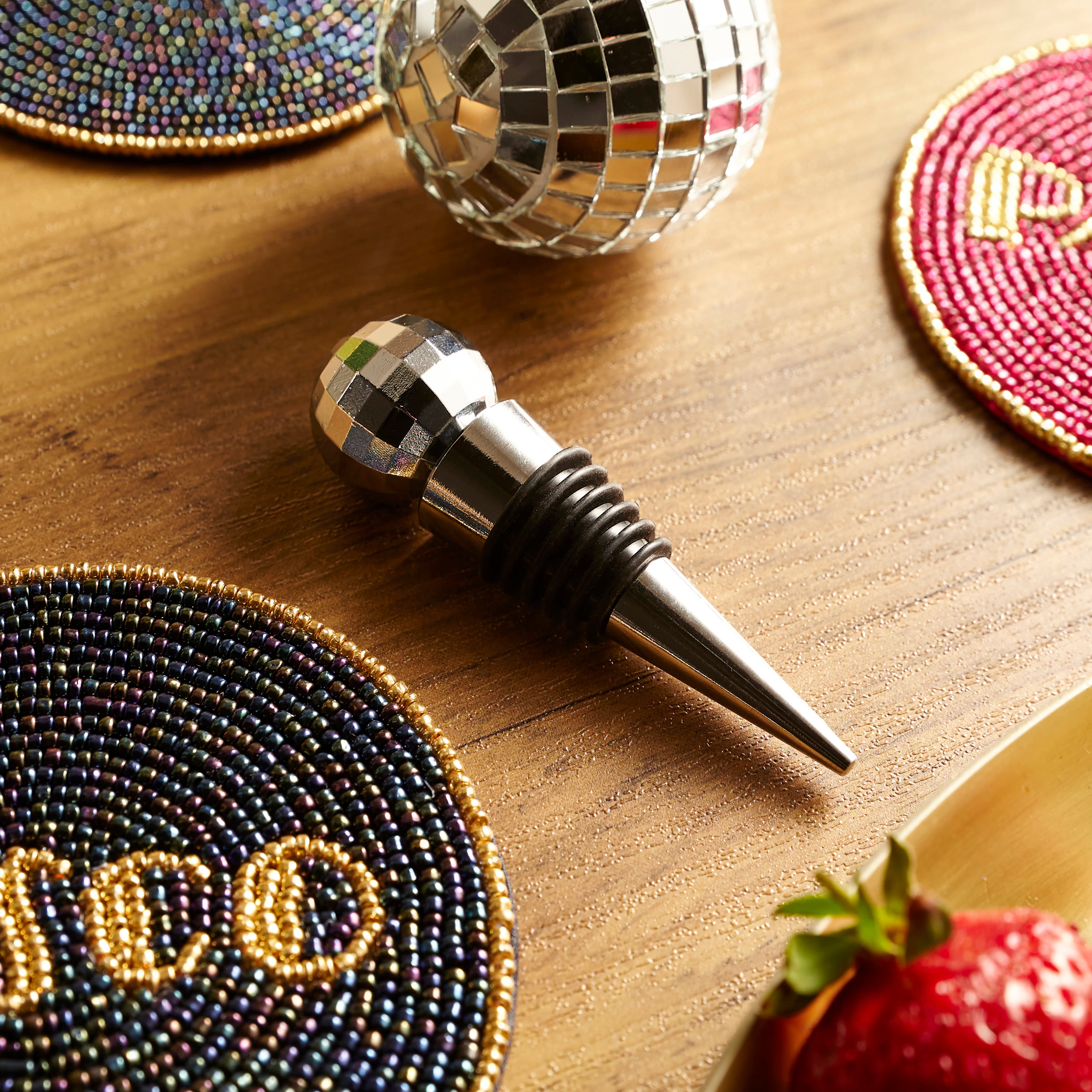 Disco Ball Bottle Stopper