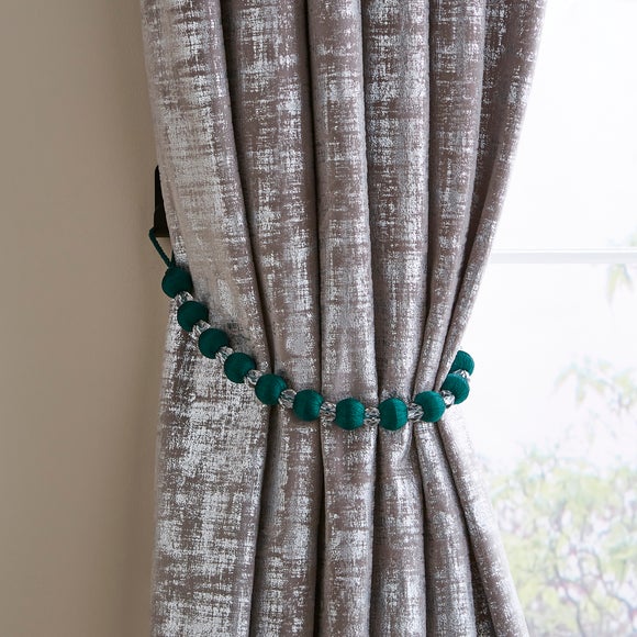 Opulence Emerald Crystal Curtain Tieback