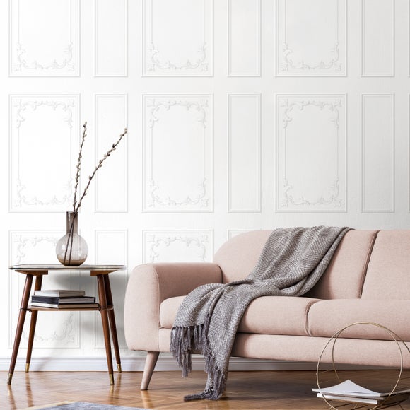 Ornate Panelling Flat Wallpaper