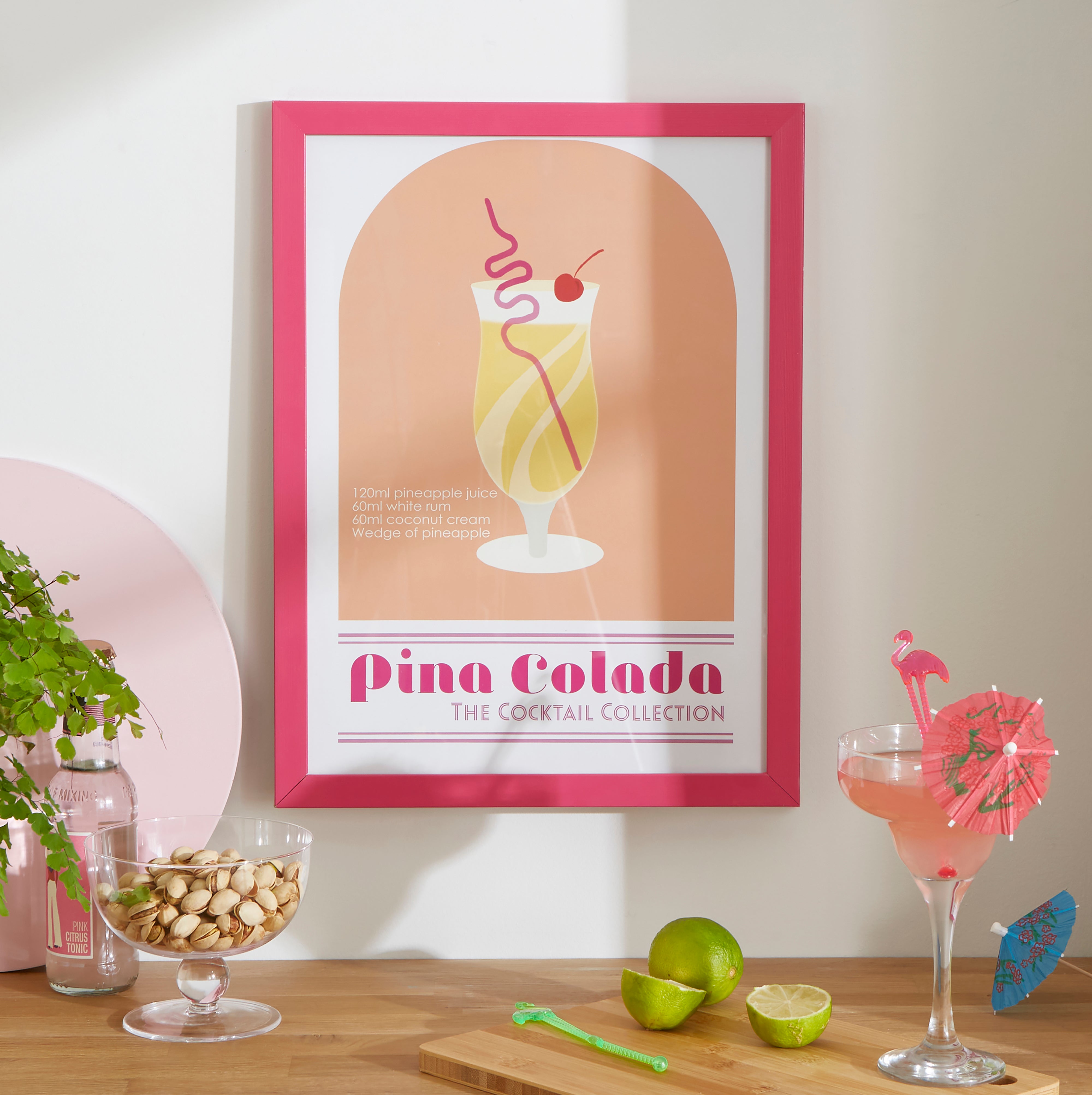 Pina Colada Cocktail Framed Print