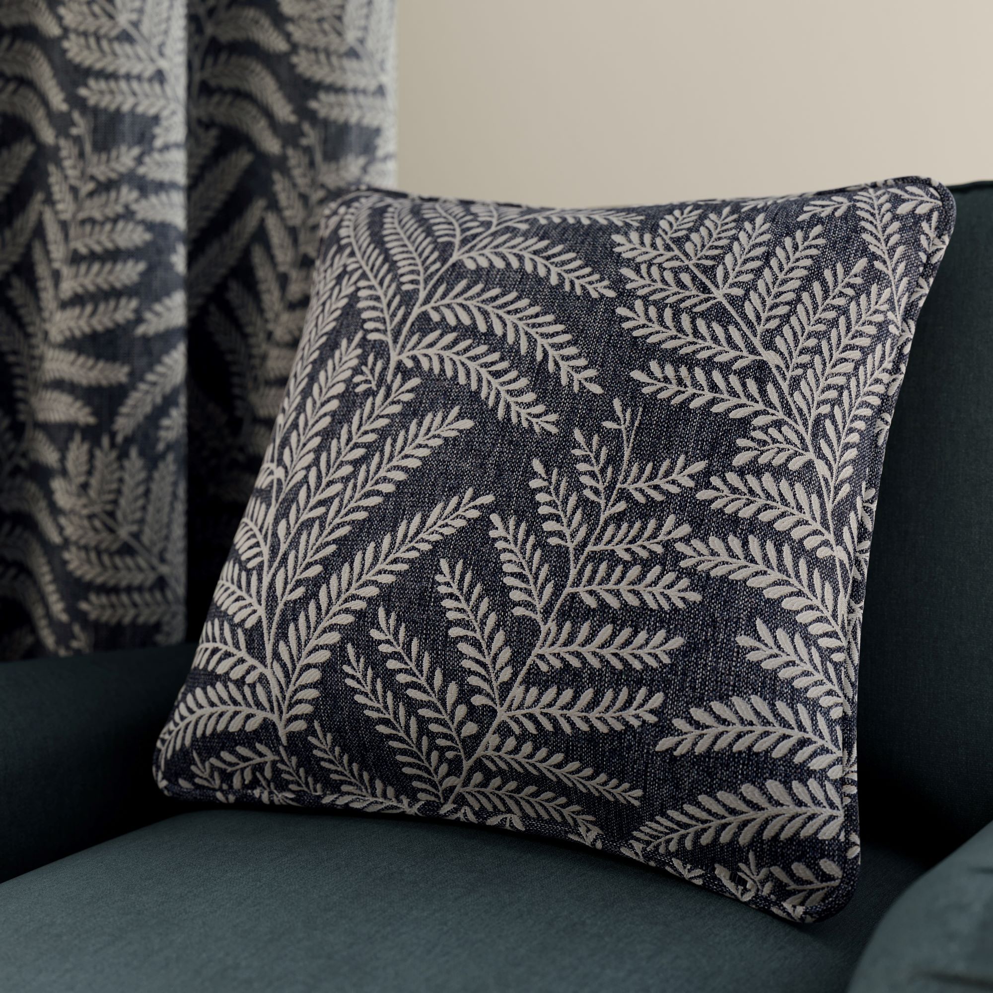 Alderly Square Cushion Navy Blue