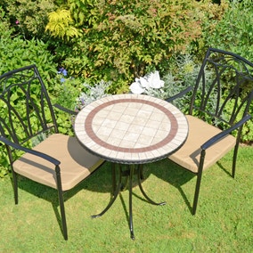 Henderson 71cm Bistro Table with 2 Austin Chairs Set