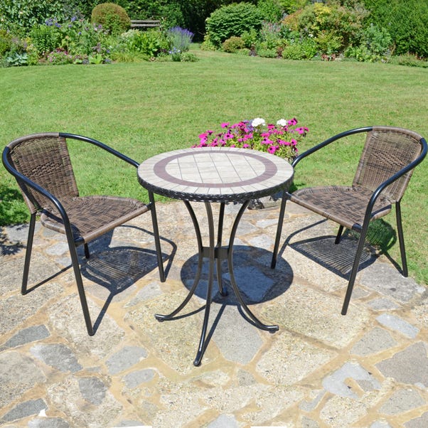 Henderson 60cm Bistro Table with 2 Springdale Chairs Set image 1 of 9