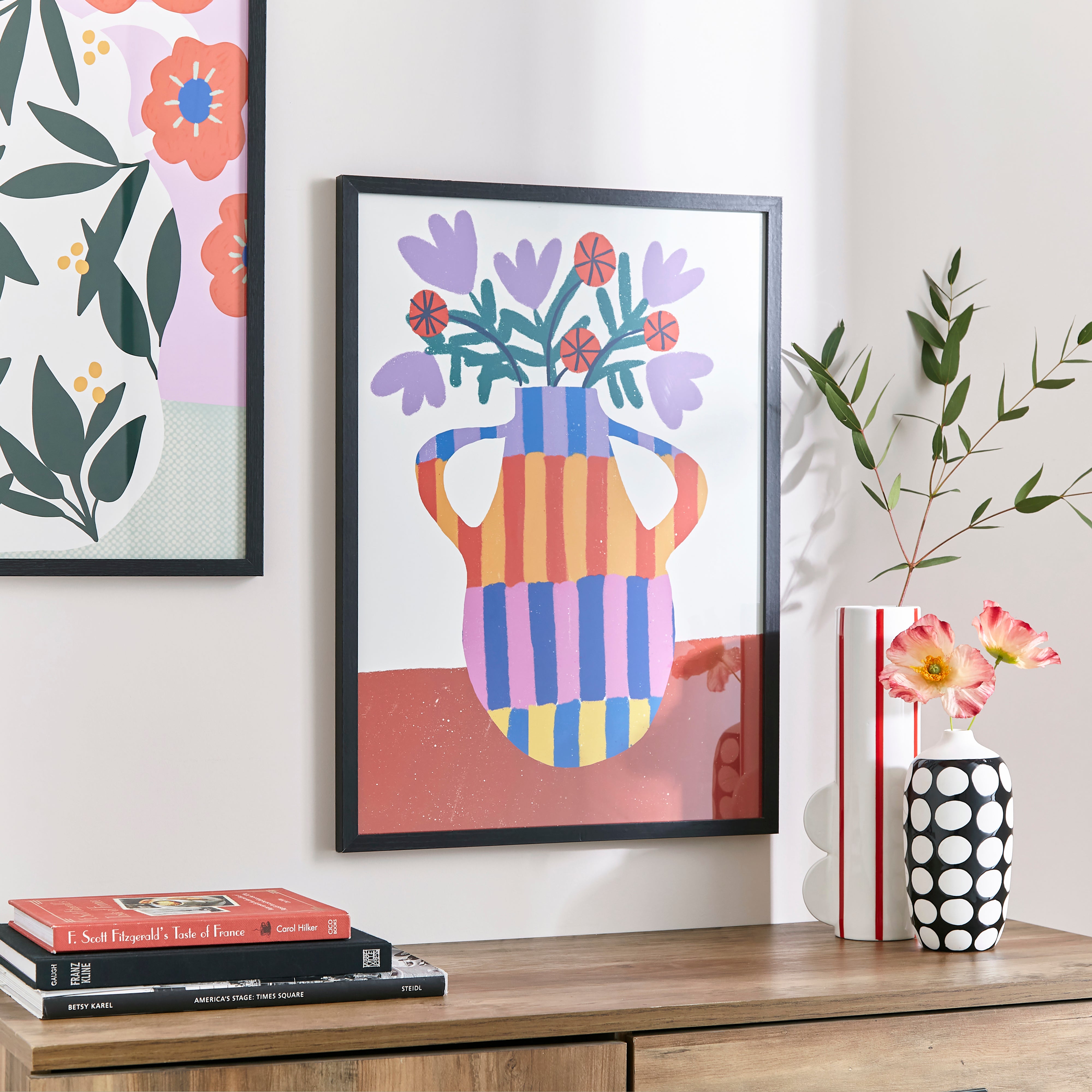 Bright Flower in Vase Framed Print