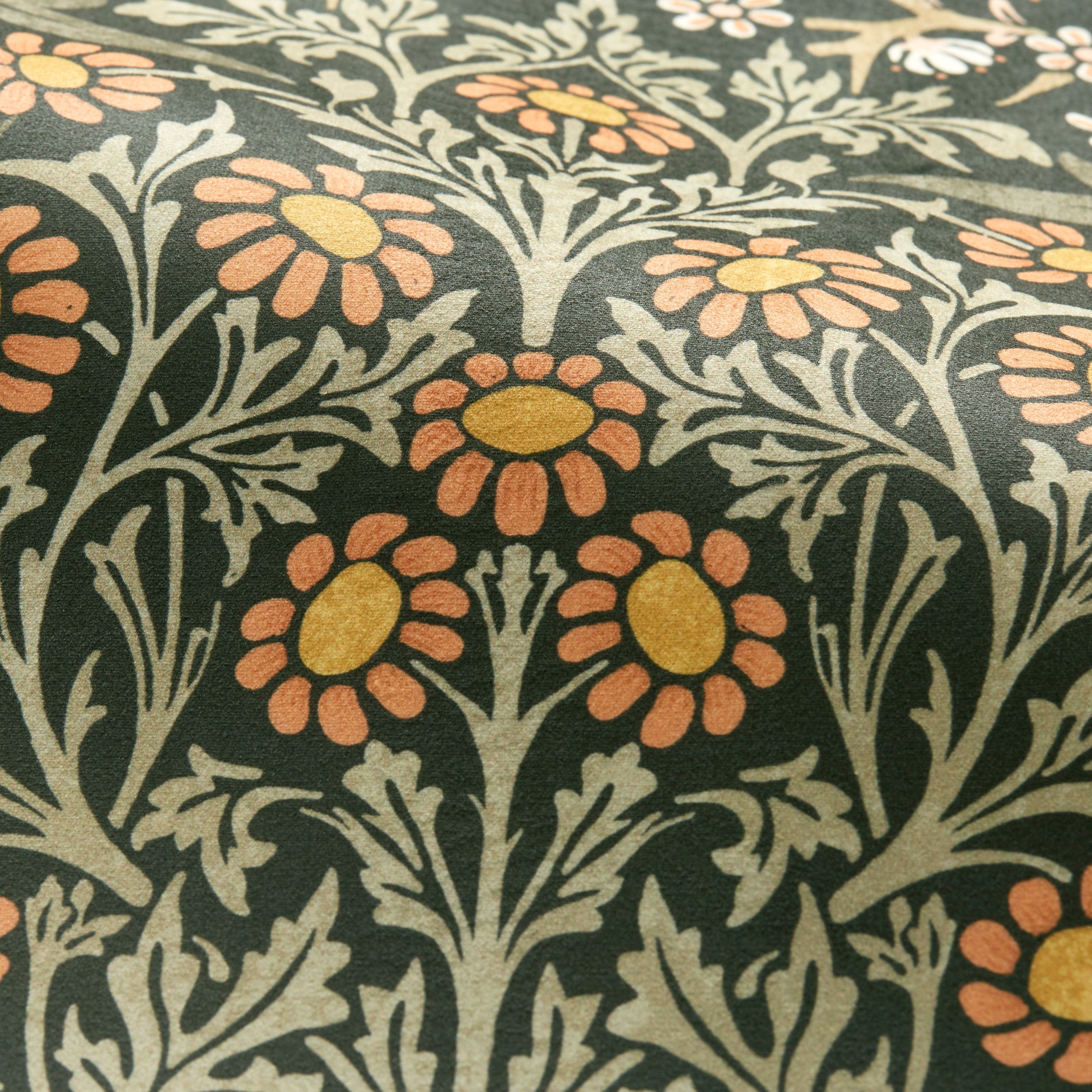 William Morris At Home Blackthorn Velvet Made to Measure Fabric Sample Blackthorn Velvet Clay