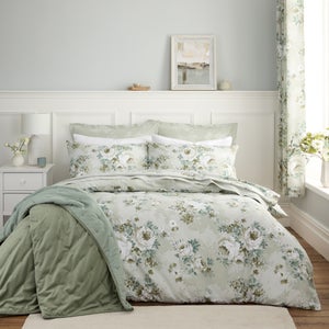 Darla Floral 100 Cotton Duvet Cover & Pillowcase Set
