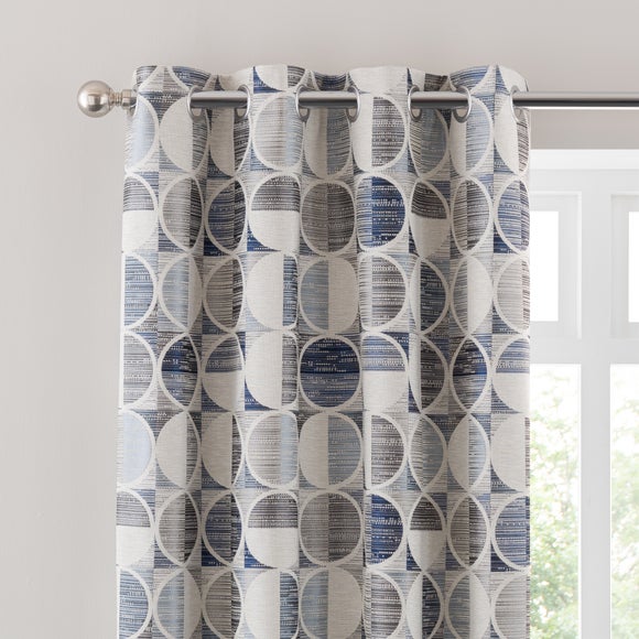 View Cai Circle Jacquard Eyelet Curtains View Cai Circle Jacquard Eyelet Curtains