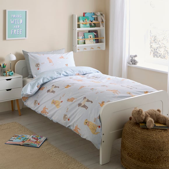 Cats And Dogs Single Duvet Cover And Pillowcase Set