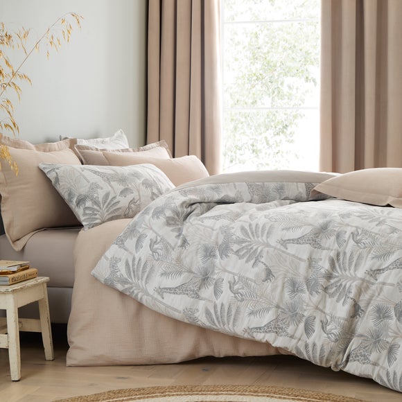 Seronera Safari Natural Duvet Cover and Pillowcase Set  undefined