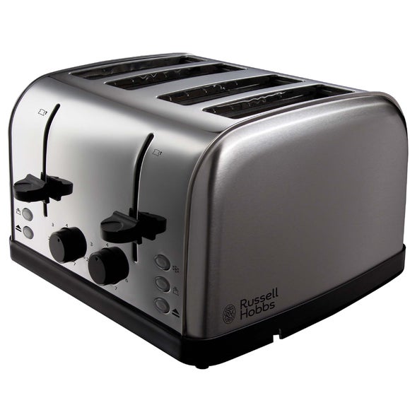 Russell Hobbs 4 Slice Brushed Stainless Steel Toaster