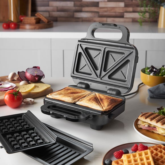 Russell Hobbs 3in1 Sandwich Panini & Waffle Maker