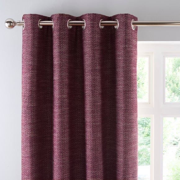 Churchgate Swithland Herringbone Eyelet Curtains (Blackout Available)