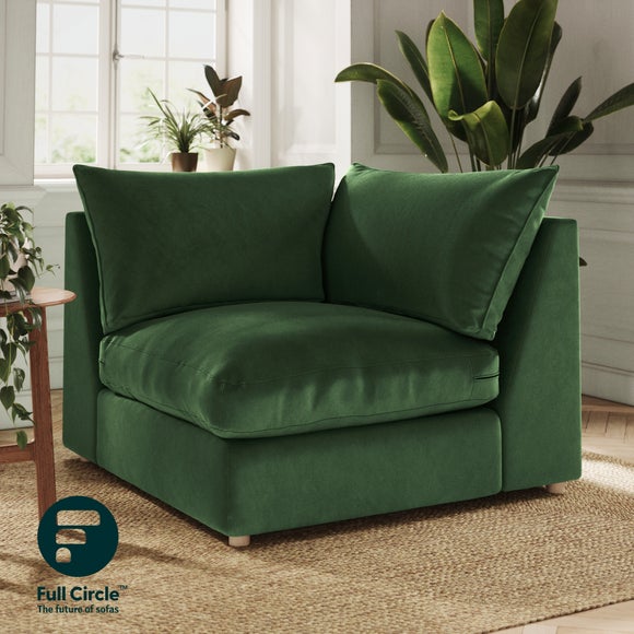 Click to view product details and reviews for Full Circle Austin Cosy Velvet Modular Corner Piece.