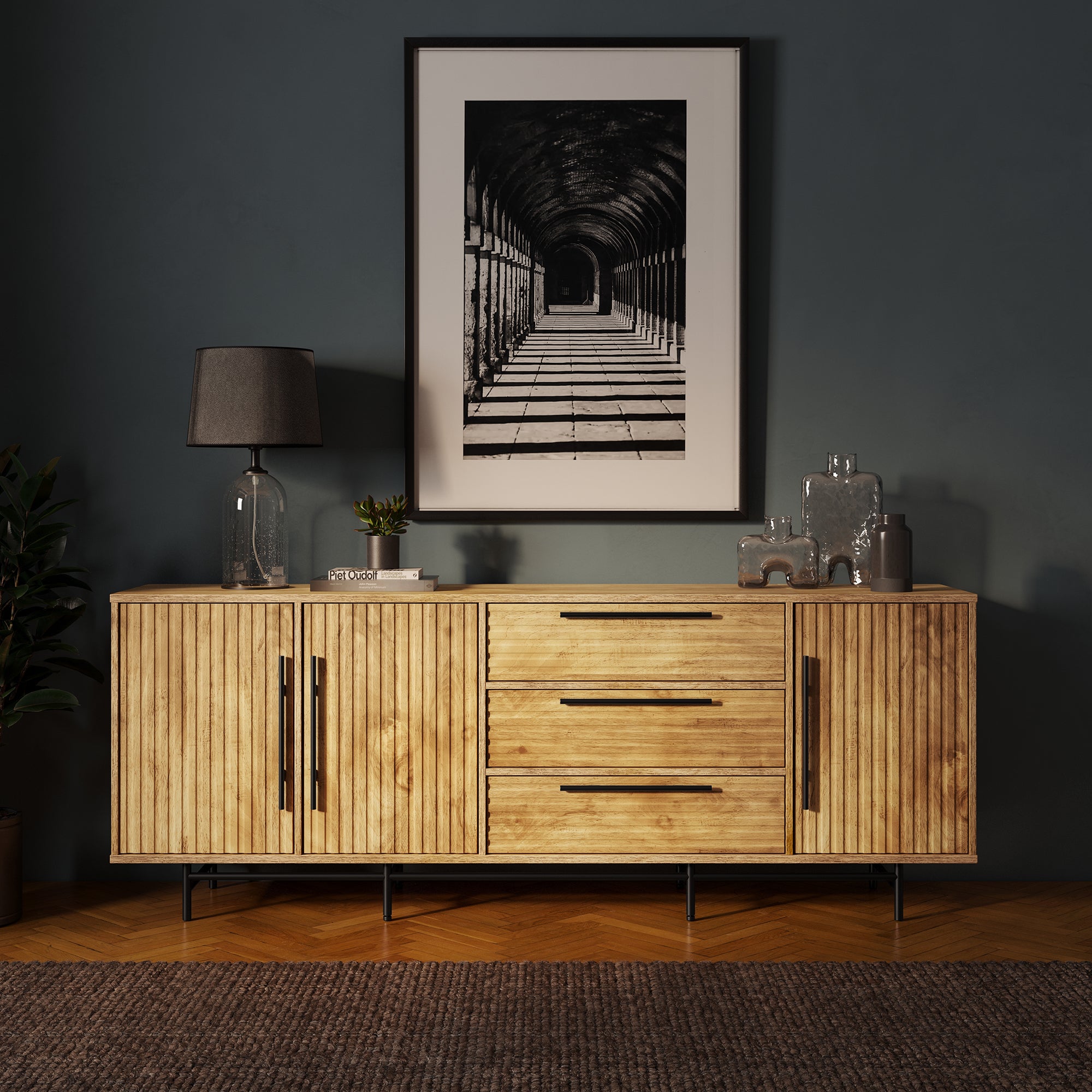 Bryant Extra Wide Sideboard Mango Wood Effect